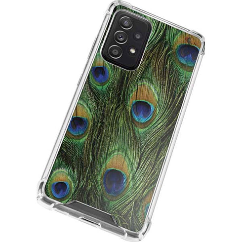 Peacock Animal Print Galaxy A52 5G Clear Case