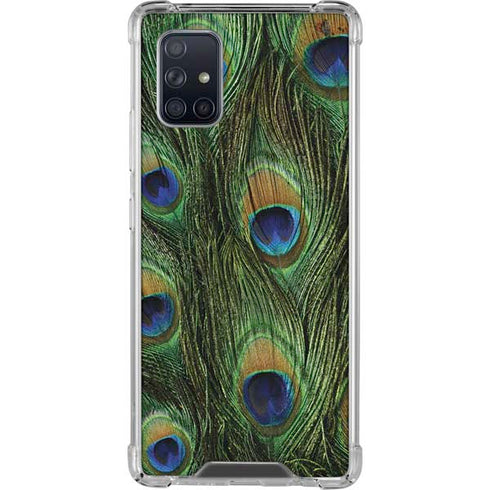 Peacock Animal Print Galaxy A71 5G Clear Case