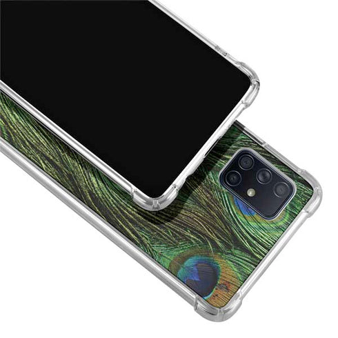Peacock Animal Print Galaxy A71 5G Clear Case