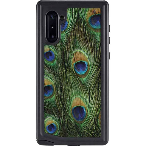 Peacock Animal Print Galaxy Note 10 Waterproof Case