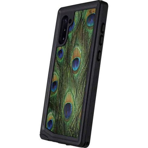 Peacock Animal Print Galaxy Note 10 Waterproof Case