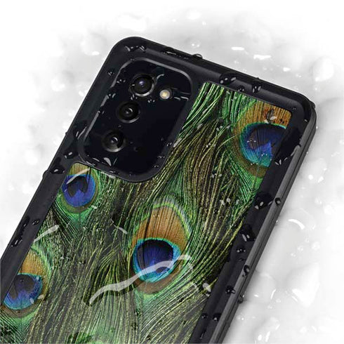 Peacock Animal Print Galaxy Note20 5G Waterproof Case