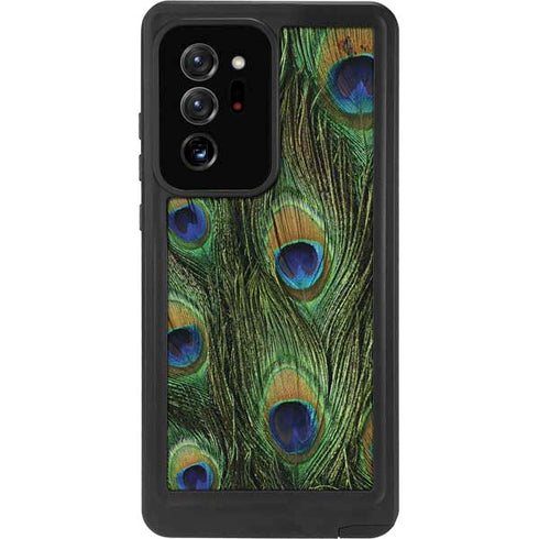Peacock Animal Print Galaxy Note20 Ultra 5G Waterproof Case