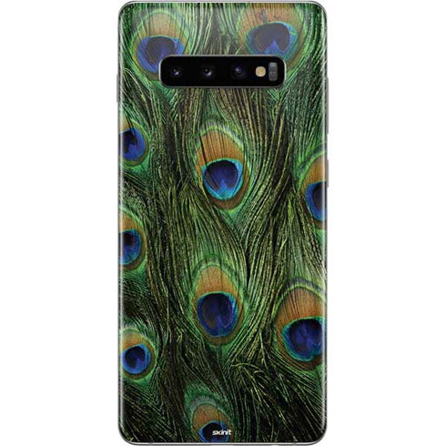 Peacock Animal Print Galaxy S10 Plus Skin