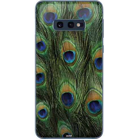 Peacock Animal Print Galaxy S10e Skin