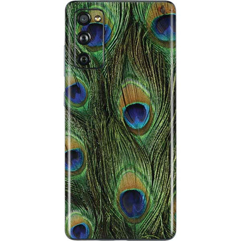 Peacock Animal Print Galaxy S20 Fan Edition Skin