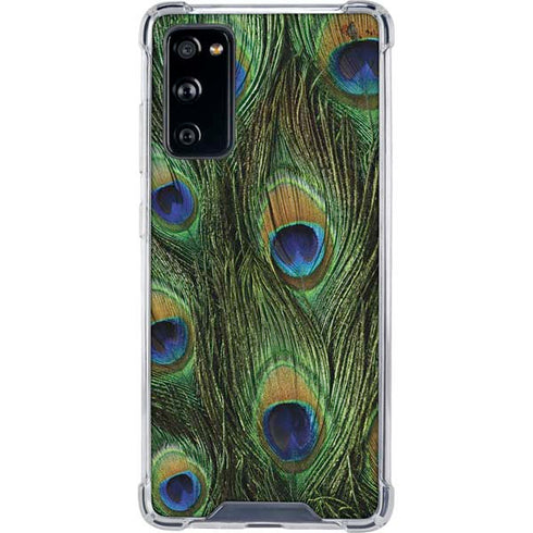 Peacock Animal Print Galaxy S20 FE Clear Case