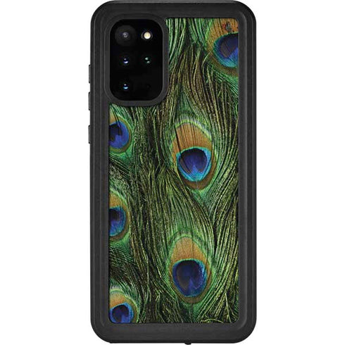 Peacock Animal Print Galaxy S20 Plus Waterproof Case