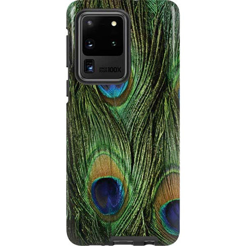 Peacock Animal Print Galaxy S20 Ultra 5G Pro Case