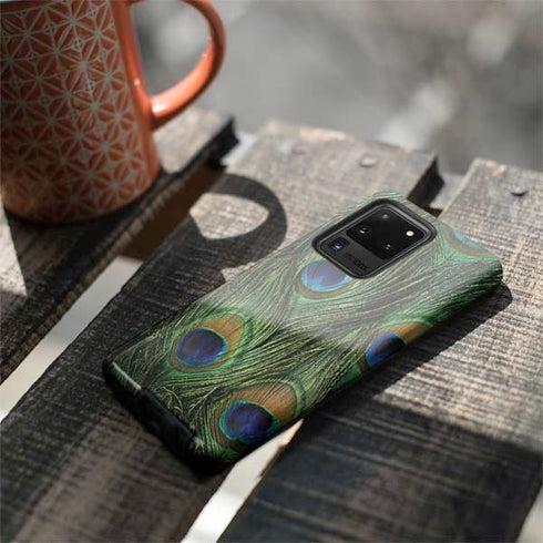 Peacock Animal Print Galaxy S20 Ultra 5G Pro Case