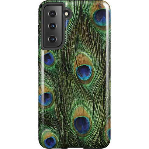 Peacock Animal Print Galaxy S21 5G Pro Case