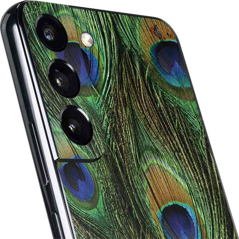 Peacock Animal Print Galaxy S22 Skin