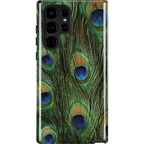 Peacock Animal Print Galaxy S22 Ultra Pro Case