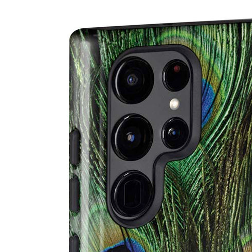 Peacock Animal Print Galaxy S22 Ultra Pro Case