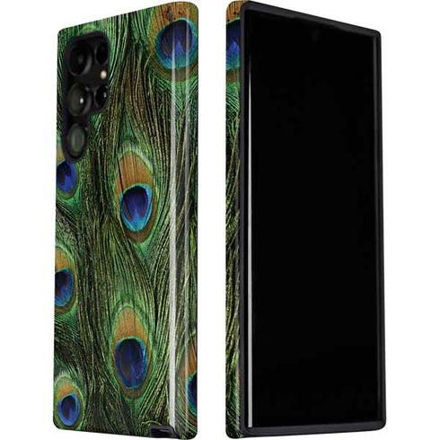 Peacock Animal Print Galaxy S22 Ultra Pro Case