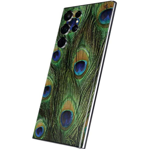 Peacock Animal Print Galaxy S22 Ultra Skin