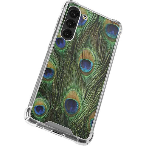 Peacock Animal Print Galaxy S23 Plus Clear Case