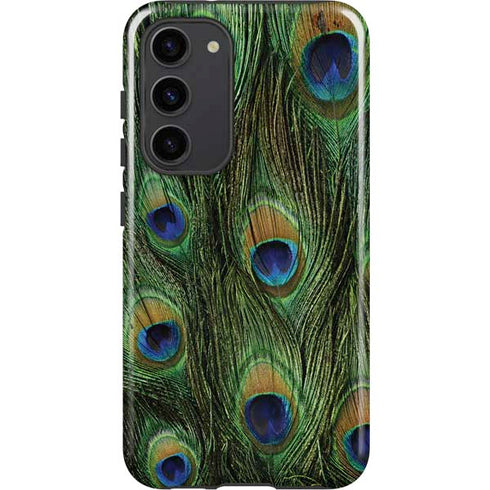 Peacock Animal Print Galaxy S23 Plus Pro Case