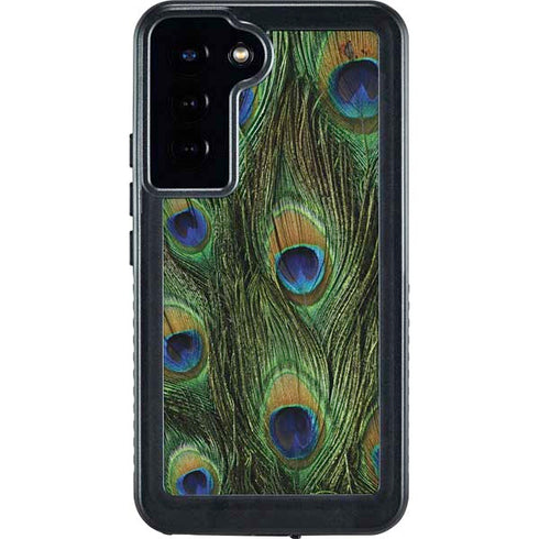 Peacock Animal Print Galaxy S23 Plus Waterproof Case