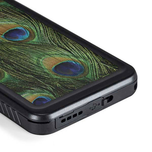 Peacock Animal Print Galaxy S23 Plus Waterproof Case