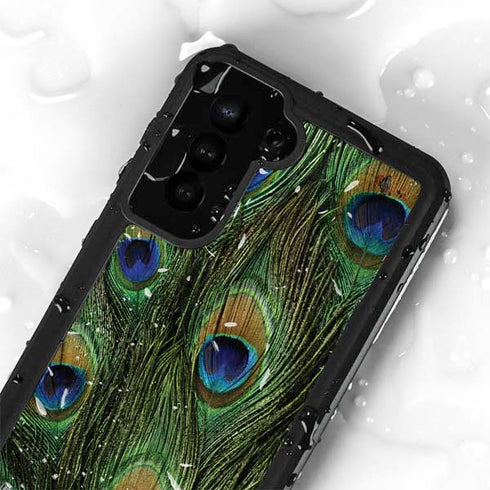 Peacock Animal Print Galaxy S23 Plus Waterproof Case