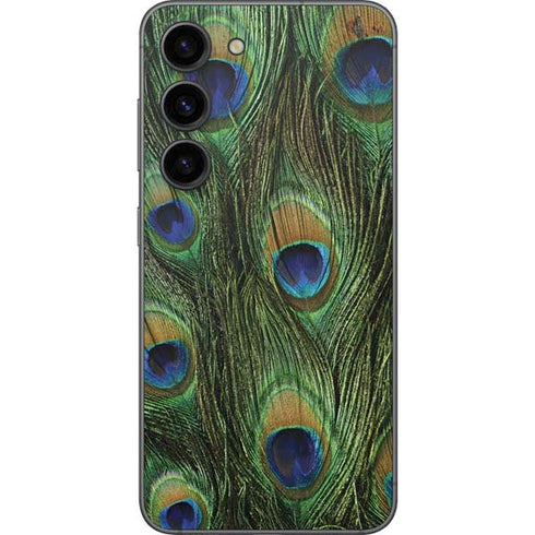 Peacock Animal Print Galaxy S23 Skin