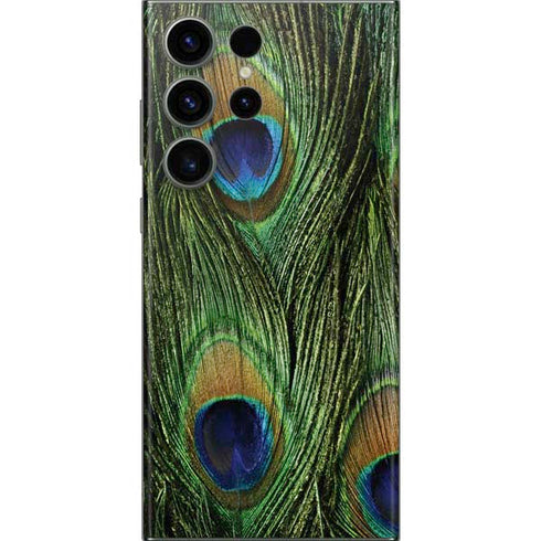 Peacock Animal Print Galaxy S23 Ultra Skin