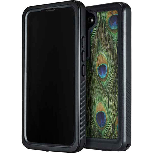 Peacock Animal Print Galaxy S23 Waterproof Case