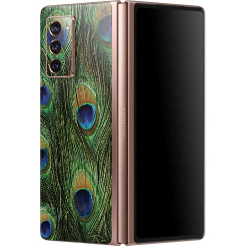 Peacock Animal Print Galaxy Z Fold2 5G Skin