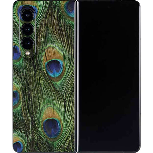 Peacock Animal Print Galaxy Z Fold4 5G Skin