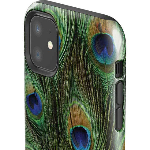Peacock Animal Print iPhone 11 Impact Case