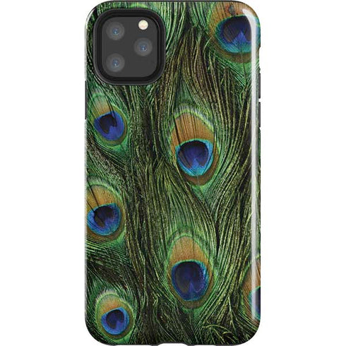 Peacock Animal Print iPhone 11 Pro Max Impact Case