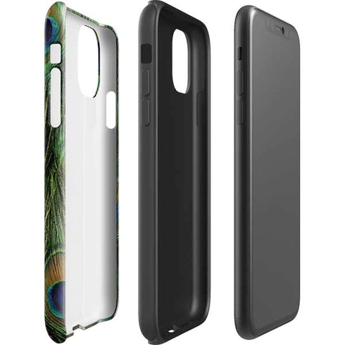 Peacock Animal Print iPhone 11 Pro Max Impact Case
