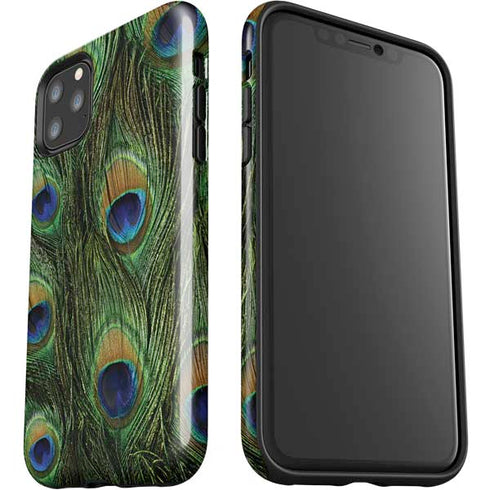 Peacock Animal Print iPhone 11 Pro Max Impact Case