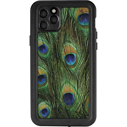 Peacock Animal Print iPhone 11 Pro Max Waterproof Case