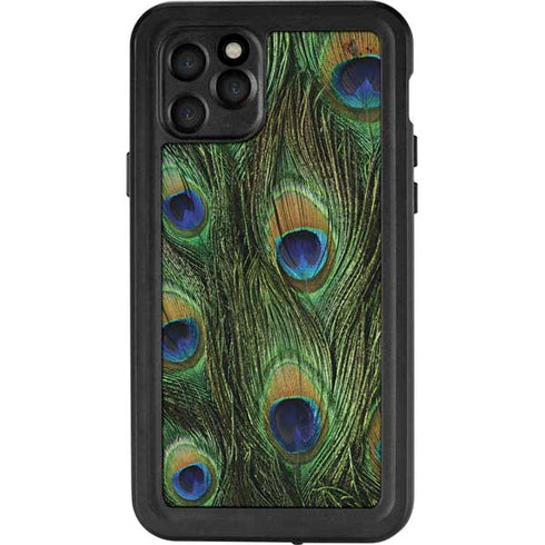 Peacock Animal Print iPhone 11 Pro Waterproof Case