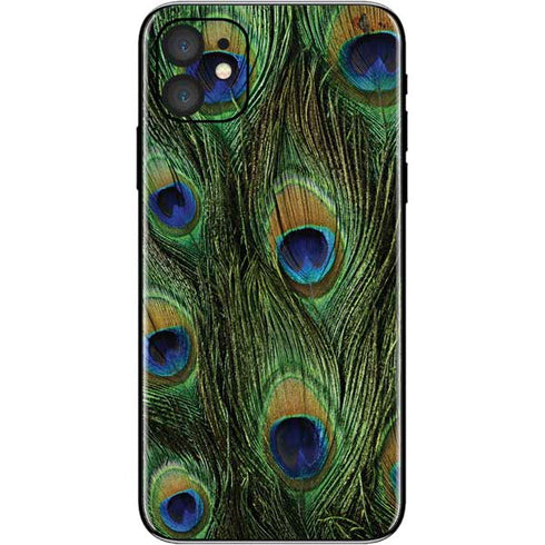 Peacock Animal Print iPhone 11 Skin