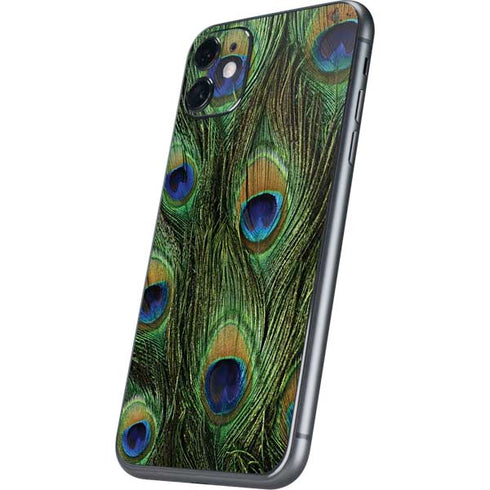 Peacock Animal Print iPhone 11 Skin