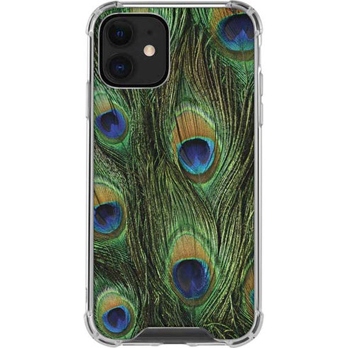 Peacock Animal Print iPhone 12 Mini Clear Case