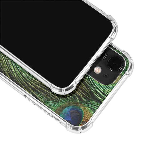 Peacock Animal Print iPhone 12 Mini Clear Case