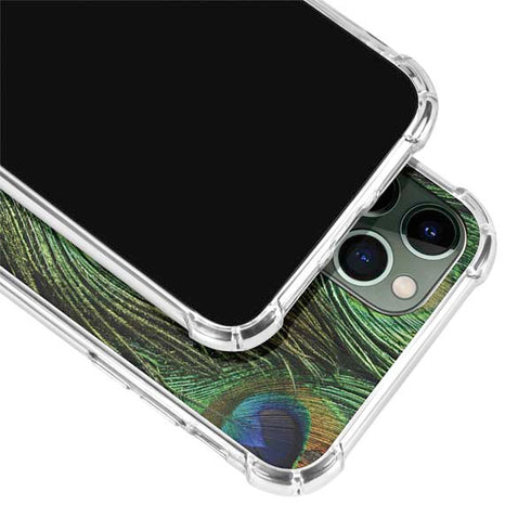 Peacock Animal Print iPhone 12 Pro Clear Case