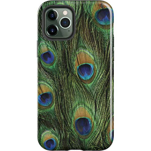 Peacock Animal Print iPhone 12 Pro Impact Case