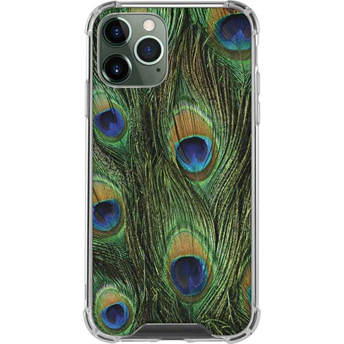 Peacock Animal Print iPhone 12 Pro Max Clear Case