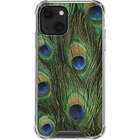 Peacock Animal Print iPhone 13 Clear Case