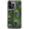 Peacock Animal Print iPhone 13 Pro Clear Case