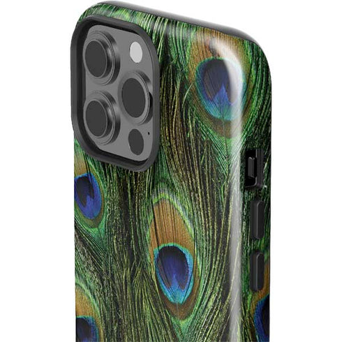 Peacock Animal Print iPhone 13 Pro Max Impact Case