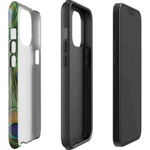Peacock Animal Print iPhone 13 Pro Max Impact Case