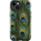 Peacock Animal Print iPhone 14 Plus Impact Case