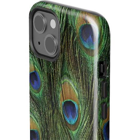 Peacock Animal Print iPhone 14 Plus Impact Case