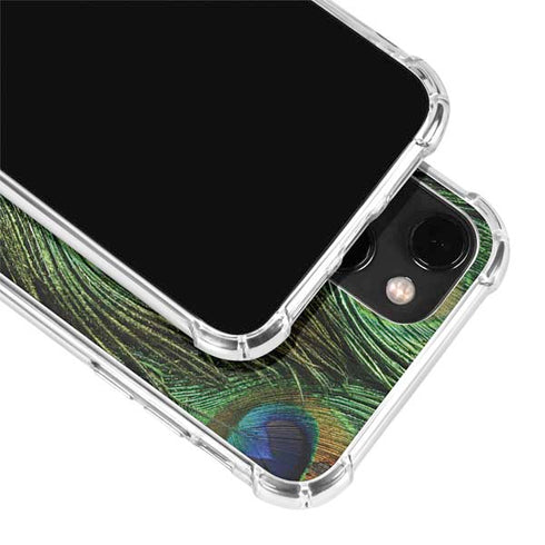 Peacock Animal Print iPhone 14 Plus Clear Case